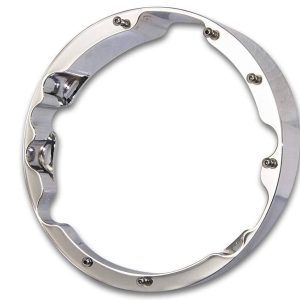 Chrome Raked 7” Headlight Bezel for Harley Davidson 1997-2020 Batwing and Touring Models With 26” and 30” Front Wheel HDHLBK-01C - SHARKROAD